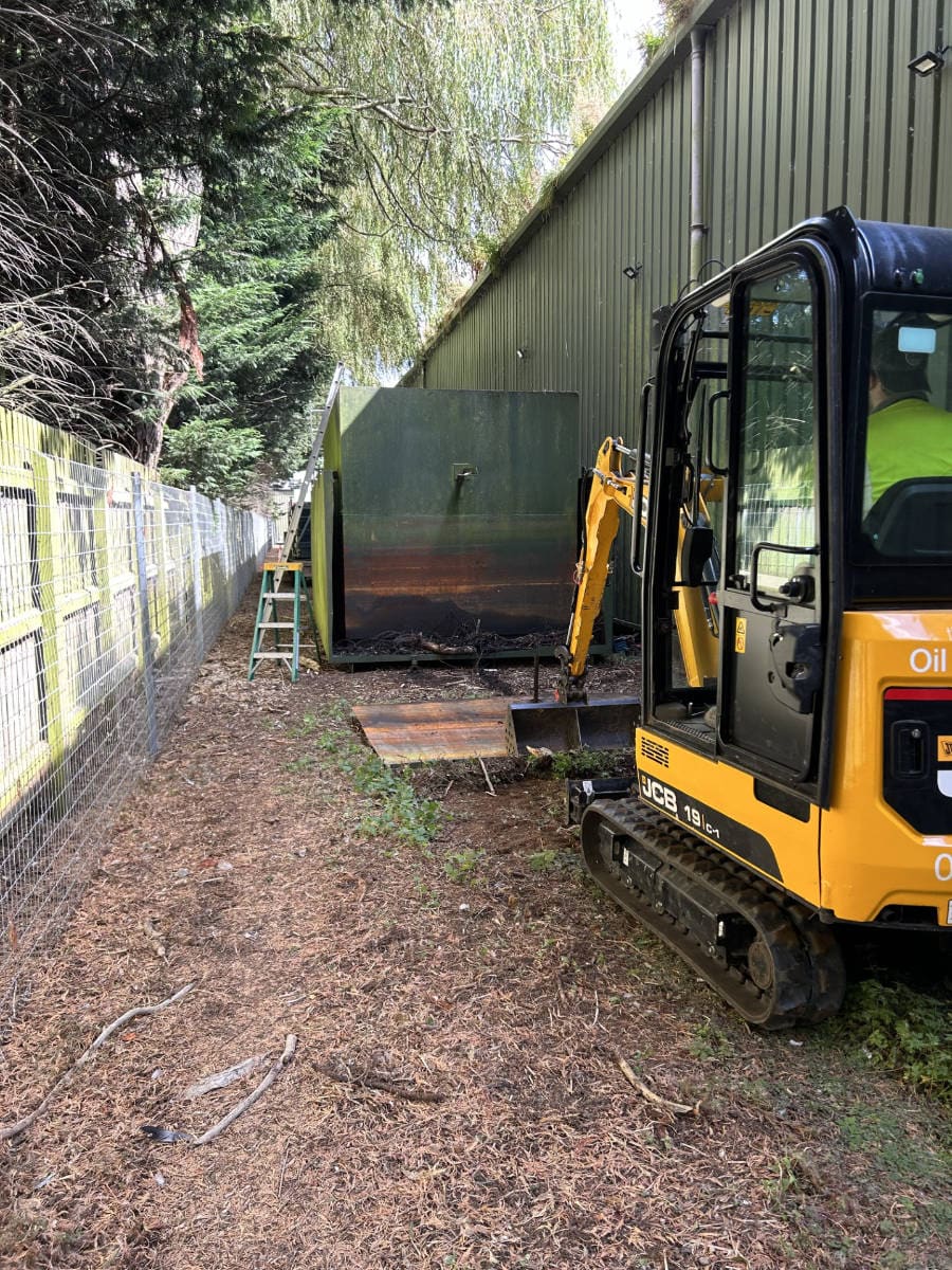 20, 000 Litre Tank Removal Near Wisbech